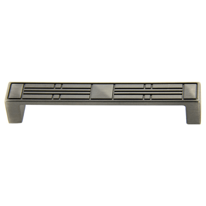 128mm Craftsman Handle Pull, Antique Satin Pewter