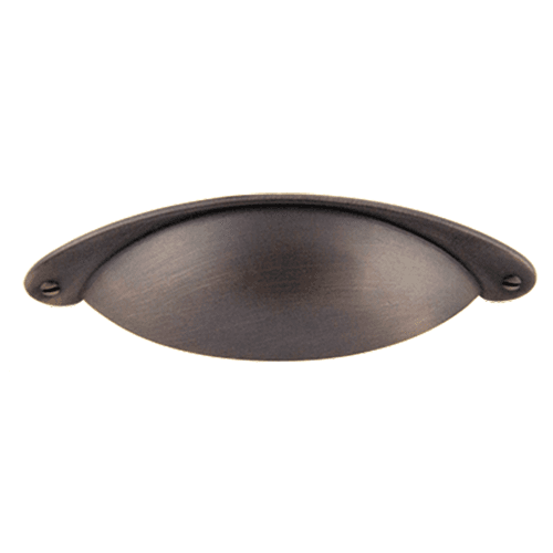 3" Cup Pull, Oil-Brushed Bronze, 4-59/64" Length