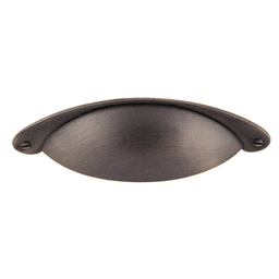 3" Cup Pull, Oil-Brushed Bronze, 4-59/64" Length