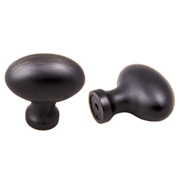 1-1/2" Oval Knob, Oil Brushed Bronze
