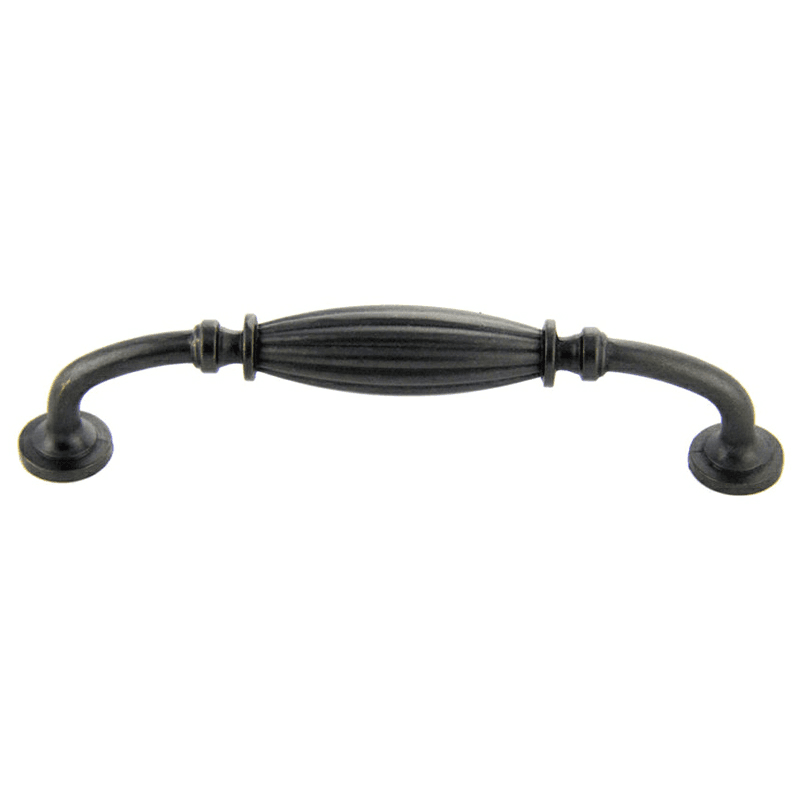 128mm Traditional Deco Handle Pull, Weathered Black
