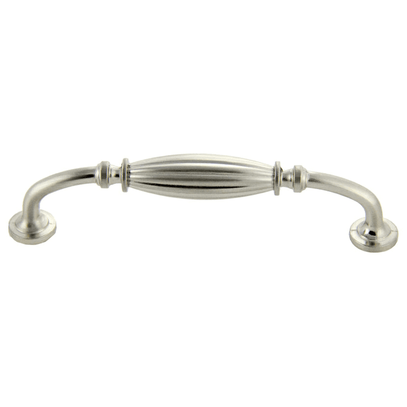 128mm Traditional Deco Handle Pull, Satin Nickel