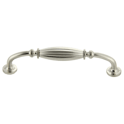 128mm Traditional Deco Handle Pull, Satin Nickel