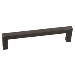 96mm Modern Square Pull, Oil-Brushed Bronze