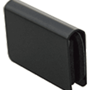 Glass Door Strike Plate, Matt Black