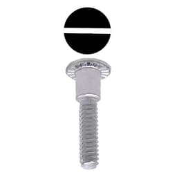 3/4" One-Way Shoulder Screw, Slot Drive #10-24 Thread, Polished Chrome, Box of Hundred by Jacknob