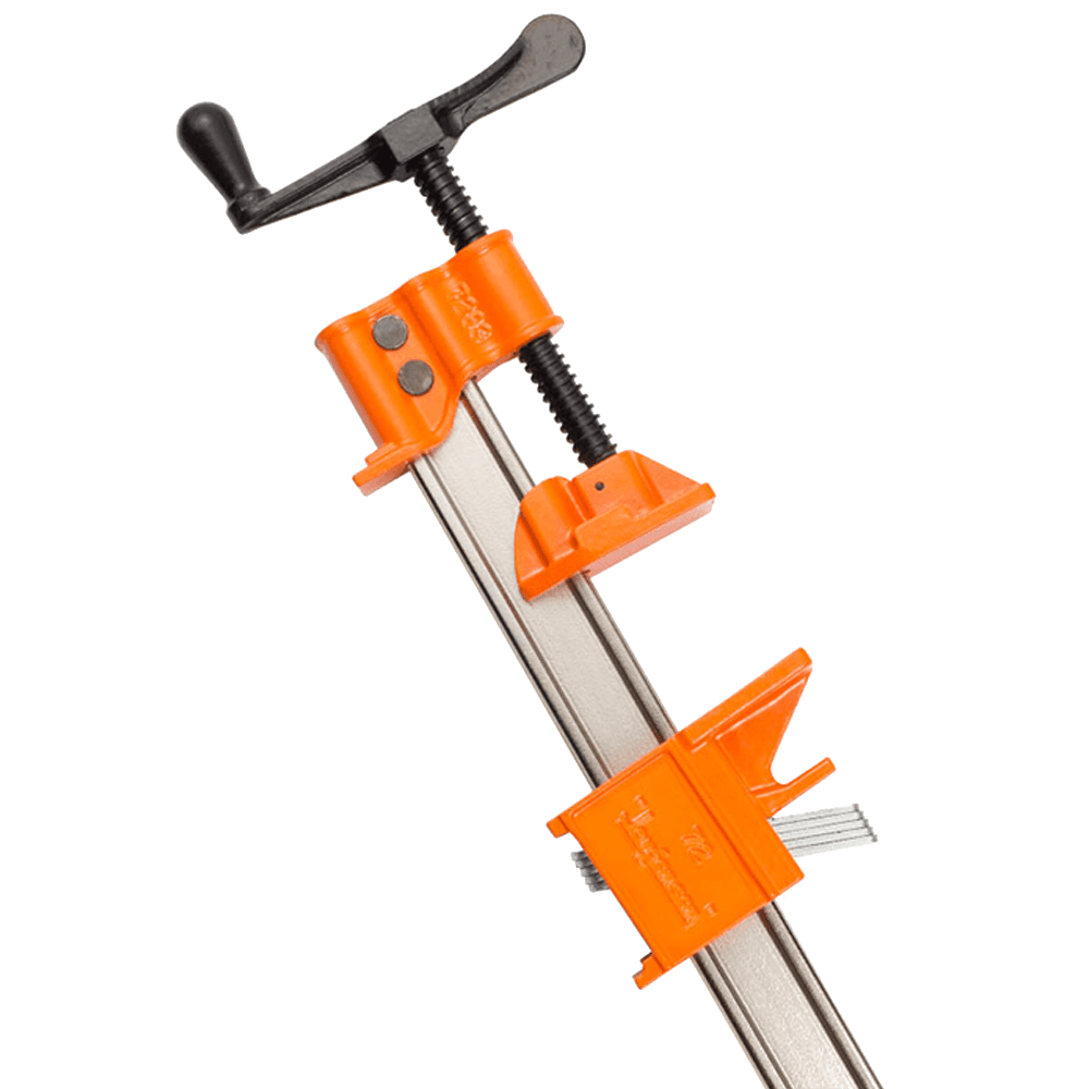 96" Heavy-Duty Industrial Steel I-Beam Bar Clamp with Crank Handle, 1-3/4" Throat Depth