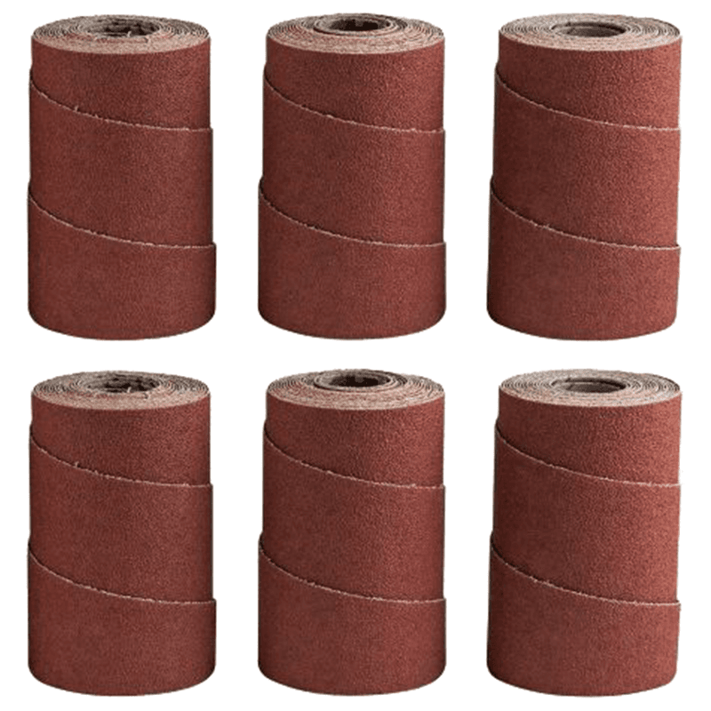 220 Grit Aluminum Oxide Ready-to-Wrap Abrasive Sandpaper (6-Pack)