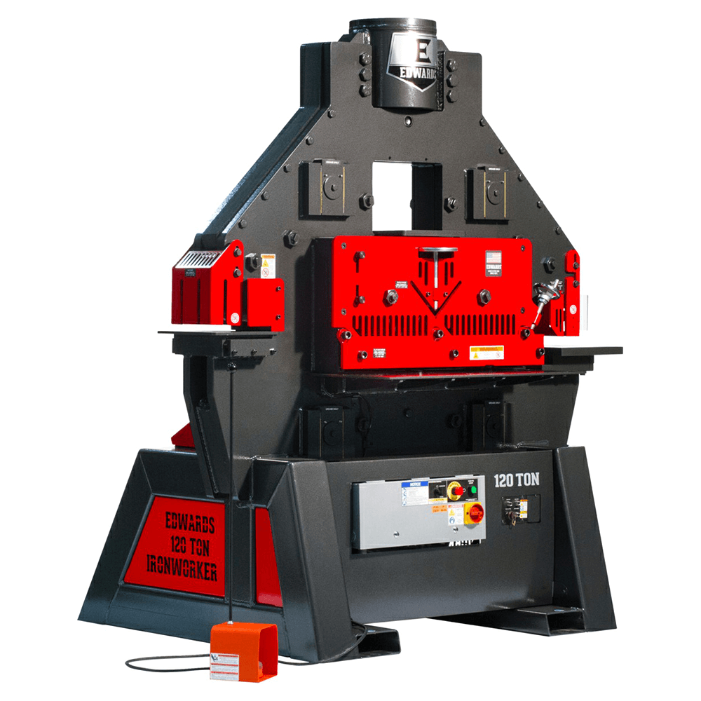 Edwards IW120-3P460 10 HP 120 Ton Ironworker, 3 Phase/460V