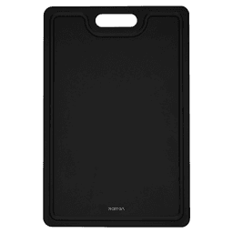 16-1/2" x 10-7/8" Workstation Wood Fiber Cutting Board, Black
