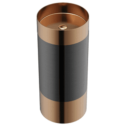 Cinox CCP300 Stainless Steel Free-Standing Round Pedestal Sink, 15" x 15" x 32-5/8", Brushed Copper/Gunmetal Gray