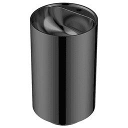 Cinox CCP400 Stainless Steel Free-Standing Sleek Round Pedestal Sink, 16-1/2" x 16-1/2" x 32-5/8", Gunmetal Gray