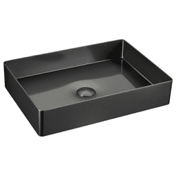 Cinox Stainless Steel Rectangular Vessel Bathroom Sink, 23-5/8" x 15-3/4" x 3-7/8", Gunmetal Gray