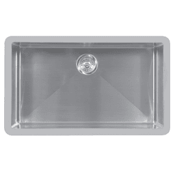 Edge 500 Stainless Steel Undermount 18G Single Bowl Kitchen Sink, 32-1/2" x 19-1/2" x 9
