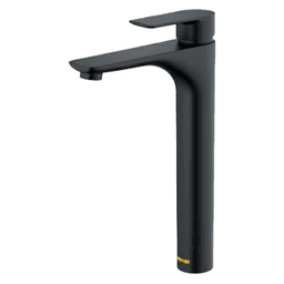 Kayes Single-Handle Vessel Bathroom Faucet with Pop-up Drain, Matte Black