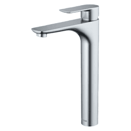 Kayes Single-Handle Vessel Bathroom Faucet with Pop-up Drain, Stainless Steel