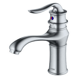 Dartford Single-Handle Basin Bathroom Faucet with Pop-up Drain, Stainless Steel