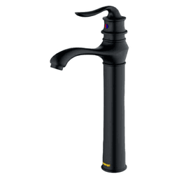 Dartford Single-Handle Vessel Bathroom Faucet with Pop-up Drain, Matte Black