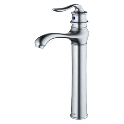 Dartford Single-Handle Vessel Bathroom Faucet with Pop-up Drain, Stainless Steel