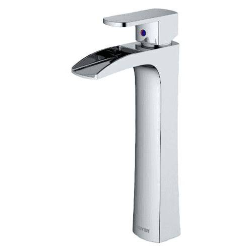 Kassel Single-Handle Vessel Bathroom Faucet with Pop-up Drain, Chrome