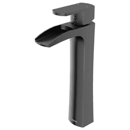 Kassel Single-Handle Single Hole Vessel Bathroom Faucet with Matching Pop-up Drain, Gunmetal Gray