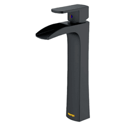 Kassel Single-Handle Vessel Bathroom Faucet with Pop-up Drain, Matte Black