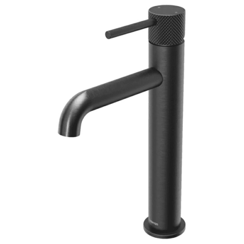 Tryst Single-Handle Single Hole Vessel Bathroom Faucet with Matching Pop-up Drain, Gunmetal Gray