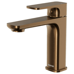 Venda Single-Handle Single Hole Basin Bathroom Faucet with Matching Pop-up Drain, Brushed Copper
