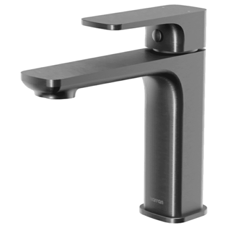 Venda Single-Handle Single Hole Basin Bathroom Faucet with Matching Pop-up Drain, Gunmetal Gray