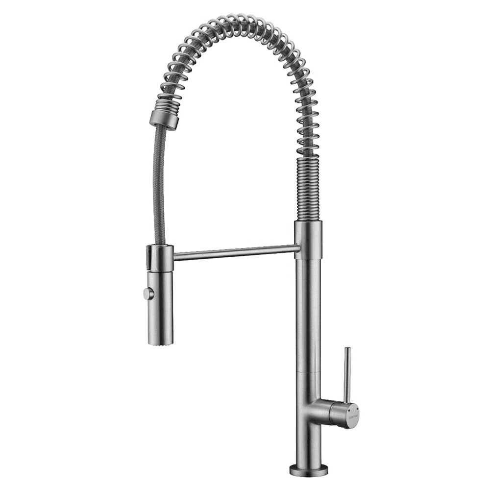 Bluffton Single-Handle Pull-Down Kitchen Faucet with Dual-Function Sprayer, Stainless Steel