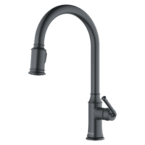 Auburn Single-Handle Pull-Down Kitchen Faucet with Dual-Function Sprayer, Gunmetal Gray