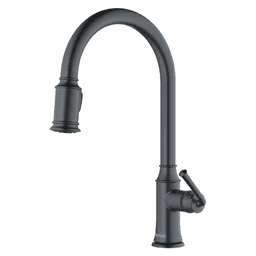 Auburn Single-Handle Pull-Down Kitchen Faucet with Dual-Function Sprayer, Gunmetal Gray