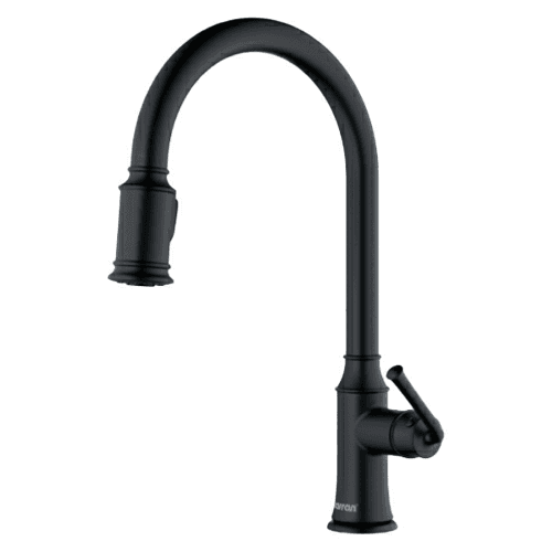 Auburn Single-Handle Pull-Down Kitchen Faucet with Dual-Function Sprayer, Matte Black