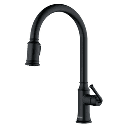 Auburn Single-Handle Pull-Down Kitchen Faucet with Dual-Function Sprayer, Matte Black