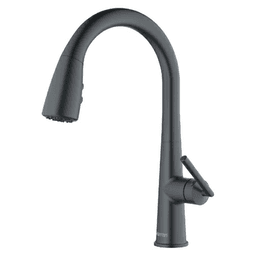 Kentland Single-Handle Pull-Down Kitchen Faucet with Dual-Function Sprayer, Gunmetal Gray