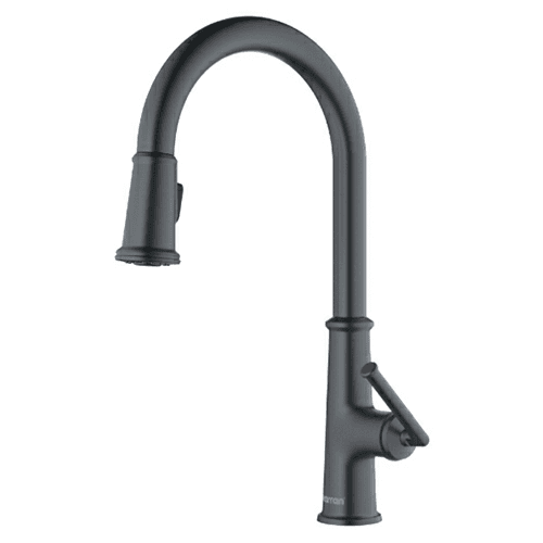 Elwood Single-Handle Pull-Down Kitchen Faucet with Dual-Function Sprayer, Gunmetal Gray