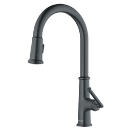 Elwood Single-Handle Pull-Down Kitchen Faucet with Dual-Function Sprayer, Gunmetal Gray