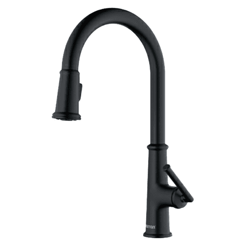 Elwood Single-Handle Pull-Down Kitchen Faucet with Dual-Function Sprayer, Matte Black