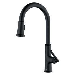 Elwood Single-Handle Pull-Down Kitchen Faucet with Dual-Function Sprayer, Matte Black