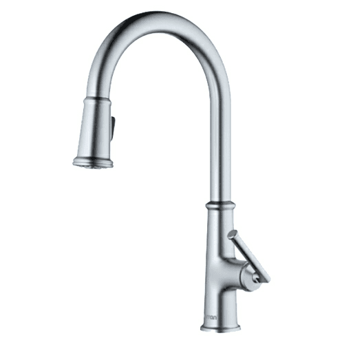 Elwood Single-Handle Pull-Down Kitchen Faucet with Dual-Function Sprayer, Stainless Steel