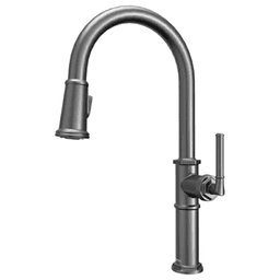 Brampton Single-Handle Pull Down Sprayer Kitchen Faucet, Gunmetal Gray