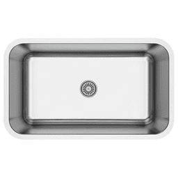 Profile Stainless Steel Undermount 18G Extra Large Single Bowl Kitchen Sink, 30" x 18" x 9" (40/Box)