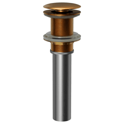 Pop-Up Vanity Bowl Drain without Overflow, Brushed Copper