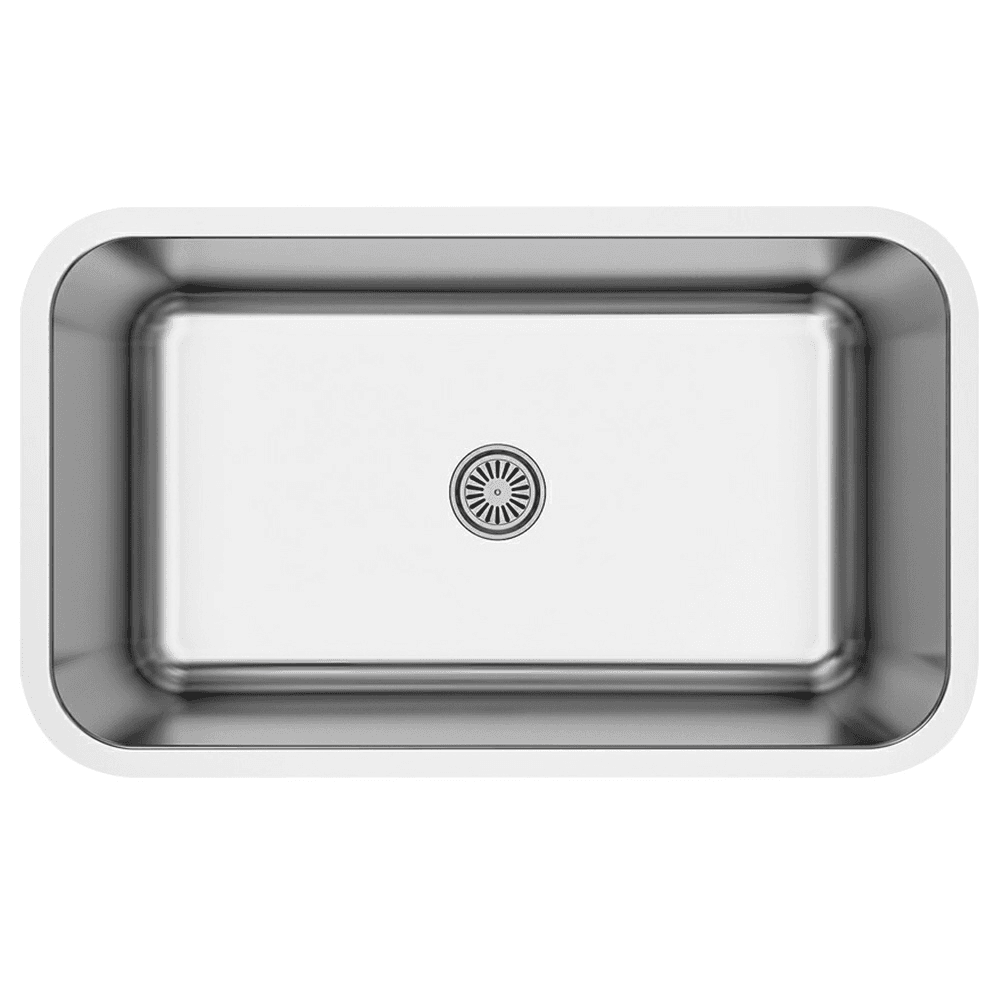 Profile Stainless Steel Undermount 16G Large Single Bowl Kitchen Sink, 30" x 18" x 9" (40/Box)