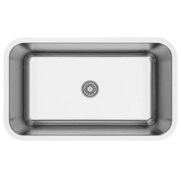 Profile Stainless Steel Undermount 16G Large Single Bowl Kitchen Sink, 30" x 18" x 9
