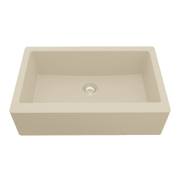 QA-740 Quartz Undermount Extra Large Single Bowl Kitchen Sink, 34" x 21-1/4" x 9", Bisque
