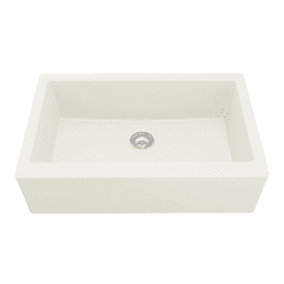 QA-740 Quartz Undermount Extra Large Single Bowl Kitchen Sink, 34" x 21-1/4" x 9", White