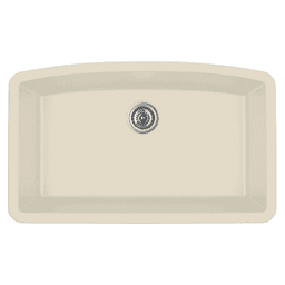 Karran QU-712 32" Undermount Kitchen Sink in Bisque | 80% Quartz | Heat-safe to 535°F | 25-Year Warranty