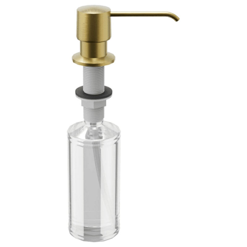 11-1/2" Kitchen Soap/Lotion Dispenser, Brushed Gold