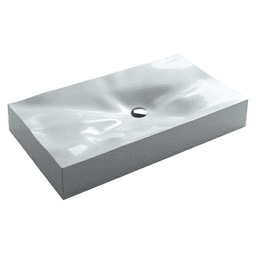 Sternhagen Vessel Mount Single bowl Bathroom Sink, 32-1/8" x 18-1/4" x 5-1/8", White